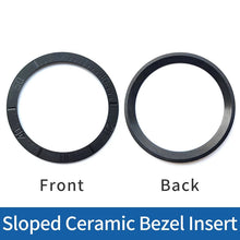 Load image into Gallery viewer, Sloped ceramic bezel insert 38*31.5mm Luminous pip at 12