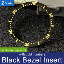 Load image into Gallery viewer, Sloped ceramic bezel insert 38*31.5mm Luminous pip at 12