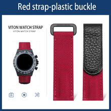 Load image into Gallery viewer, Daytona Black Submariner Omega Tudor Black Bay nylon Velcro canvas watch strap 20mm
