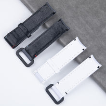 Load image into Gallery viewer, Daytona Black Submariner Omega Tudor Black Bay nylon Velcro canvas watch strap 20mm
