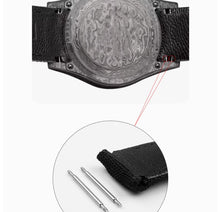 Load image into Gallery viewer, Daytona Black Submariner Omega Tudor Black Bay nylon Velcro canvas watch strap 20mm
