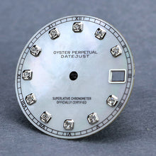 Load image into Gallery viewer, Pearl mother-of-pearl  28.5mm gold diamond dial no luminous
