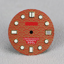 Load image into Gallery viewer, Red dial seigaiha wave dial

