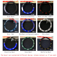 Load image into Gallery viewer, Sloped ceramic bezel insert 38*30.6mm Divers SUB Replacement

