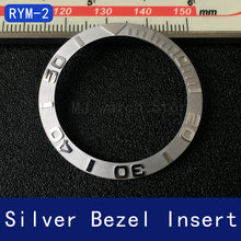 Load image into Gallery viewer, Sloped ceramic bezel insert 38*30.6mm Divers SUB Replacement
