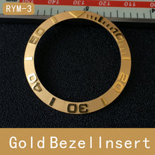 Load image into Gallery viewer, Sloped ceramic bezel insert 38*30.6mm Divers SUB Replacement
