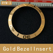 Load image into Gallery viewer, Sloped ceramic bezel insert 38*30.6mm Divers SUB Replacement
